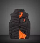 doudoune ralph lauren hiver sans manches  mercer pony orange